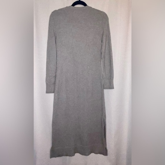 Women’s Tag‎ buttoned ultra soft stretchy gray long maxi cardigan size Medium - Picture 14 of 16